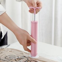 PKFARM 흡입 진공압축기 펌프 다용도 옷 이불 휴대 여행용, 핑크, 1개