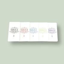 싯카드 테이블 ABCDE 자리카드 홀덤용품 홀덤펍 텍사스 게임, A(1~11)