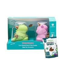 네추라너리쉬 강아지 노즈워크 장난감 유니콘 미니공룡 세트 + 덴탈트릿 리필 닭고기맛 32p, 혼합색상, 1세트