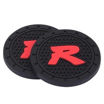 4Car4U Type-R 컵 홀더용 인서트 코스터 자동차 악세서리 실리콘 미끄럼 방지 컵 매트 혼다 타입-R R 시빅 어코드 핏 인사이트 선명도 CR-V HR-V 파일럿 여권 오딧, For Mando