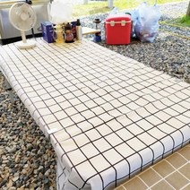 캠핑테이블보 방수 패브릭 4컬러 감성캠핑 캠핑식탁보, 그린