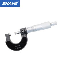 정밀공구 미세 공구 정밀 게이지 마이크로 미터 025mm 001mm 외부 메트릭 캘리퍼스, 1.0-25 미리메터