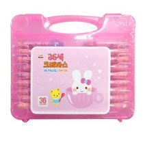 영아트 크레파스 36색, 핑크, 3개