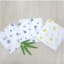 베베원 무형광 밤부 엠보손수건 (밤부70% 순면30%) 10장