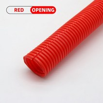 PP 절연 주름관 와이어 호스 스레딩 플라스틱 보호 슬리브 1 m 5m 10m 75mm345mm, 7.Red Open - AD 158 x ID 12mm