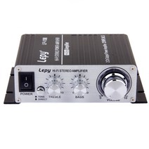 AK-170 HiFi 디지털 전력 증폭기 스테레오 오디오 수신기 앰프 가정용 자동차 사용, 125 x 105 x 42mm, 검정, 알류미늄