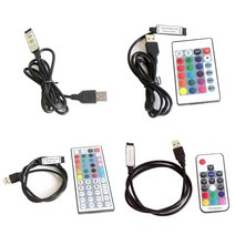 LED 디머 모듈 조광기 컨트롤러 5v usb rgb led rf 무선 미니 원격 조명, RF 17키