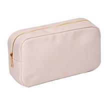 메이크업 화장품 박스 네 가지 크기 s m l xl diy 자수 패치 개인화 세면도구 파우치 방수 여성 보관 나일론 여행 화장 가방 주최자, 샴페인