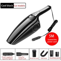 업소용무선청소기 영업용 청소기 120w 3600mbar 자동차 진공 청소기 자동차 용 높은 흡입 습식 및 건식 이중 용도 진공 청소기 휴대용 12v 미니 자동차 진공 청소기, 초록