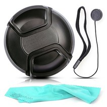 Front Center Pinch Lens Cap Cover Protector + Cap Keeper + Cleaning Cloth for Sigma 17-50mm f/2.8 EX, 1