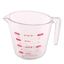 PC컵계량컵(대) 500ml 눈금컵 계랑기 컵 계랑컵 계량스푼