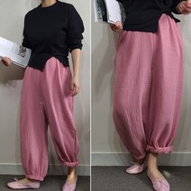 p21 이중지 당꼬바지/ 예쁜색 몸빼바지 배기바지 소세지 조거바지 빅사이즈가능 4색상