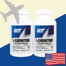 GAT 지에이티 L카르니틴 엘카르니틴 타르트레이트 주석산염 500mg 60캡슐 [2개]
