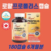 로얄 프로폴리스 분말 캡슐 알약 목관리 활성산소 억제 항산화제 영양제 식약청인증 남자 남성 여자 여성 면역력 비타민 강화 PROPOLIS 프로플러스 함량 캐나다 직구 직수입 6개월