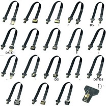 FPC 리본 플랫 HDMI 호환 케이블 D5 FPV HD 90 도 왼쪽 오른쪽 어댑터 20 핀 피치 멀티콥터 항공 사진, 01 D5-A3_01 5cm