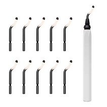11 Pcs Rotary Hand Deburring Tool Kit Set Practical For Cutting Wood Plastic Aluminum Copper And Ste, Silver
