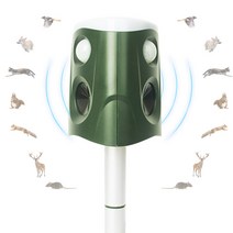 [국내당일출고] 360도 3면 야생동물 퇴치기 초음파 LED 경보음 무선 태양열 충전 탐지거리600m 멧돼지 1개