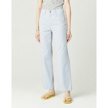 [헤지스레이디스] [헤지스 여성] [22SS] HSPA2B570B1 블루 단색 면 팬츠