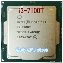파워딜 지널 인텔 i3-7100T 3.4GHz i3 듀얼 코어 LGA 1151 CPU 프로세서 데스크탑, 한개옵션0