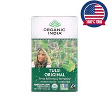 오가닉인디아 툴시티 오리지날 허벌티 카페인프리 비건 허브티 홀리바질 32.4g 18티백, 31.8g, 1개