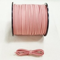 3mm 샤무드끈 인디핑크 1야드 90cm 세무끈 포장끈 팔찌끈 스웨이드 인조가죽