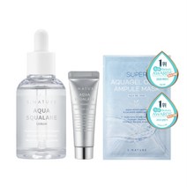 에스네이처 아쿠아 스쿠알란 세럼 기획세트 (세럼50ml+수분크림10ml+마스크팩1매), 세트, 1개