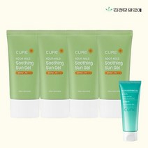 [김정문알로에]최신상 큐어 아쿠아 선젤크림4+수딩젤