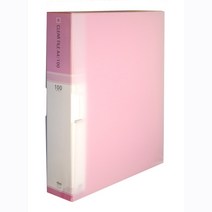 현풍화일 A4 100매 클리어화일, 분홍색, 1개