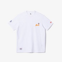 뉴에라 [뉴에라][공용]MLB 홈 치어링 뉴욕 메츠 도넛 티셔츠 화이트 (13697654)