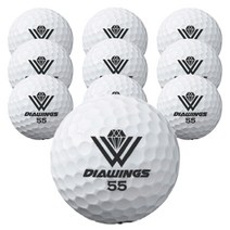 다이아윙스 고반발 비거리 전용 장타 골프공 2피스 42.7mm M5, 10개, 화이트