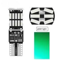 2 T10 W5W 194 T15 W16W 921 자동차 액세서리에 대 한 LED 전구 Canbus 오류 없음 12V 6000k 화이트 오렌지 레드 자동 램프 역방향 조명, [10] T10 Green, [01] 2 pieces