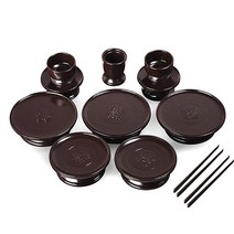 성묘용 휴대 제기세트 제사그릇 재기 14P, 1세트