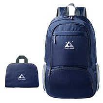 PLAYKING Foldable 방수 배낭 초경량 학교 가방 야외 여행 경량 팩 스포츠 하이킹 체육관 Mochila 캠핑 가방, 진한 파란색
