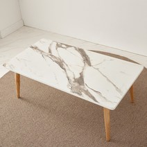 예다움 오스카 마블 멀바우 대리석 거실 테이블 탁자 좌탁, 2.오스카테이블900마블화이트:다리-화이트(B0275)