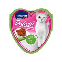 [고양이 캔간식]비타크래프트 포에시 치킨&캣그라스 하트캔, 1개