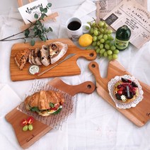 (무료각인이벤트)마호가니 통원목 100% 도마 6종, 엣지손잡이 도마(소)