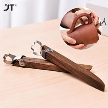 도예도구 도자기도예도구 세라믹도예도구DIY 조각 스크레이퍼 도자기 컵 손잡이 모양 도구 세라믹 차 물, 한개옵션0