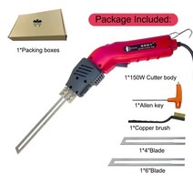 열선커터기 우드락커터기 스티로폼절단기 전기 핫 나이프 커터 EPS 폼 스티로폼 열 절단 그루빙 머신 휴대용 폴리스티렌 도구, [01] 150W two blade, [04] AU