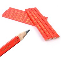 10P 구름방지 목공용 사각 목수 연필 작업연필 그리기 펜 제토연필 다이 목재 만들기