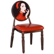 북유럽 엔틱 빈티지 의자 원목 복고풍 그림 감성 홈 카페 인테리어 레트로 체어, 19 S(실사진옵션이미지참고)