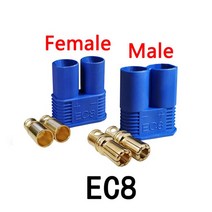 암수 금도금 바나나 플매트 카펫 매트 러그 배터리 커넥터 키트 RC 부품 XT60 XT90 EC2 EC3 EC5 EC8 T 2510 쌍, [04] EC8, [04] 30 Pair