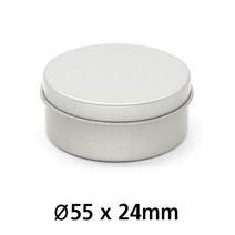 R017 UV 인쇄 가능 원형 은색 흰색 틴케이스 틴케이스 깡통 제관 깡통케이스 금속포장 필통 틴캔 철캔 포장용기 굿즈 인쇄