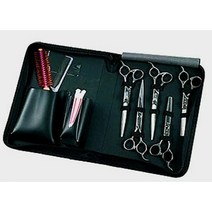 미용 가위 보관 정리 지퍼 가방( 1~5정 ) 색상 / A4사이즈 파우치 미용대 인턴 교육 일반 취미, 레드, 1개