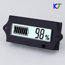 KCJ 볼트게이지 볼트메타 배터리 잔량표시기 전압 게이지 VT-B, +C02 볼트메타 VT-B (화이트)