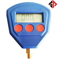 메니 폴더 폴드 게이지 에어컨가스 주입기 자동차 에어컨 냉매 디지털 sp r22 r410 r407c r404a r134a 에어컨 냉동 단일 매니폴드 진공 게이지 압력 게이지, 푸른
