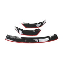 프론트 범퍼 립 bmw f20 시리즈 2019-2021 m 스포츠 사이드 스플리터 디플렉터 바디 키트 가드 악세사리, 블랙 레드