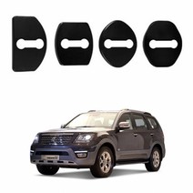 QKT502624더뉴모하비 도어스트라이커 커버 블랙