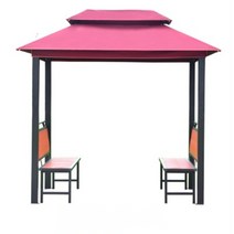 파고라 캐노피 천막 원두막 테라스 야외 정자 옥상 농막 사각 모기장, 파고라-바닥없음