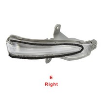 사이드미러 ZUK 자동차 액세서리 사이드 미러 하부 커버 하우징 프레임 턴 신호 Mazda CX-4 2015, 12 E Right Black, 1개