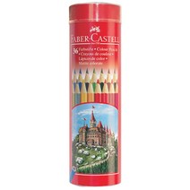 파버카스텔 라운드 틴케이스 유성 색연필 36색, 단품